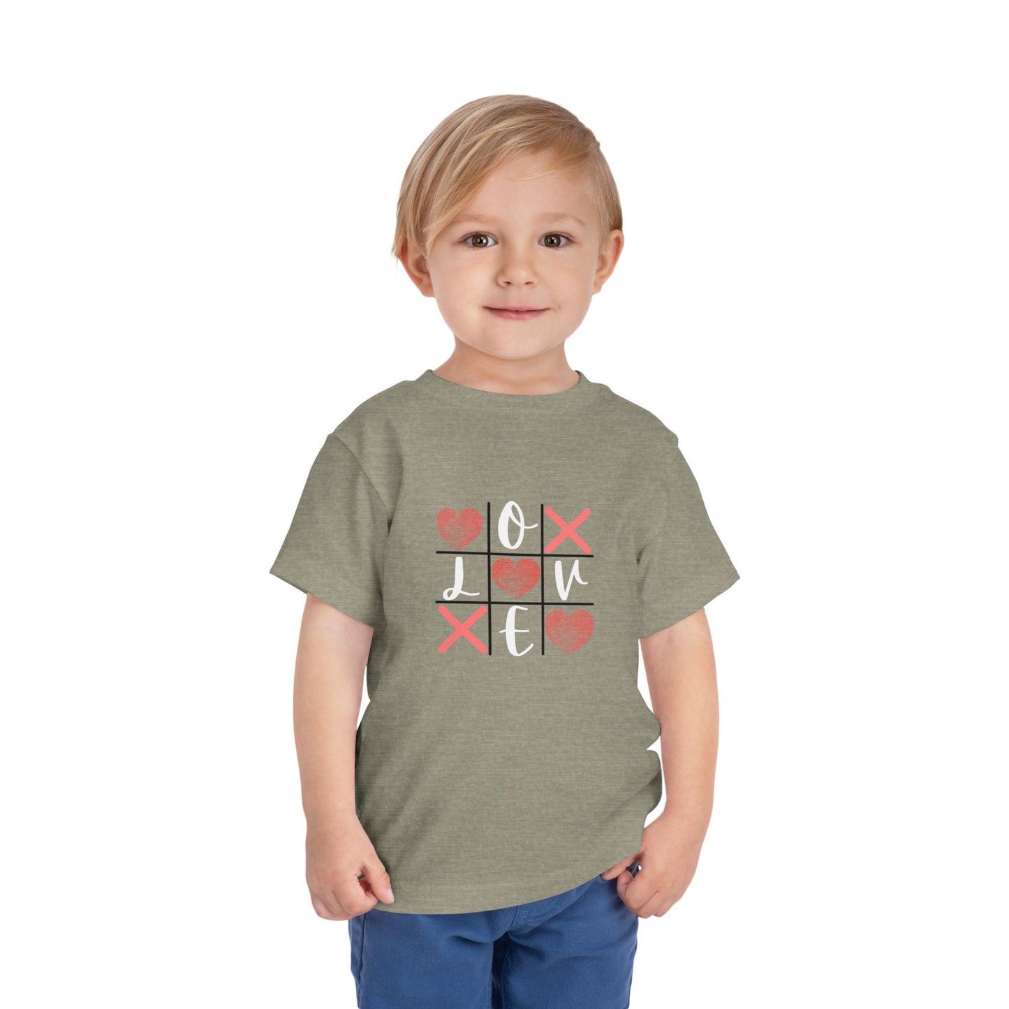 Tic Tac Toe Love Toddler Short Sleeve Tee