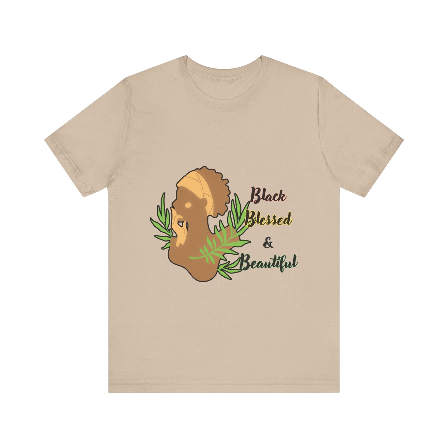 Black Blessed and Beautiful Short Sleeve Tee