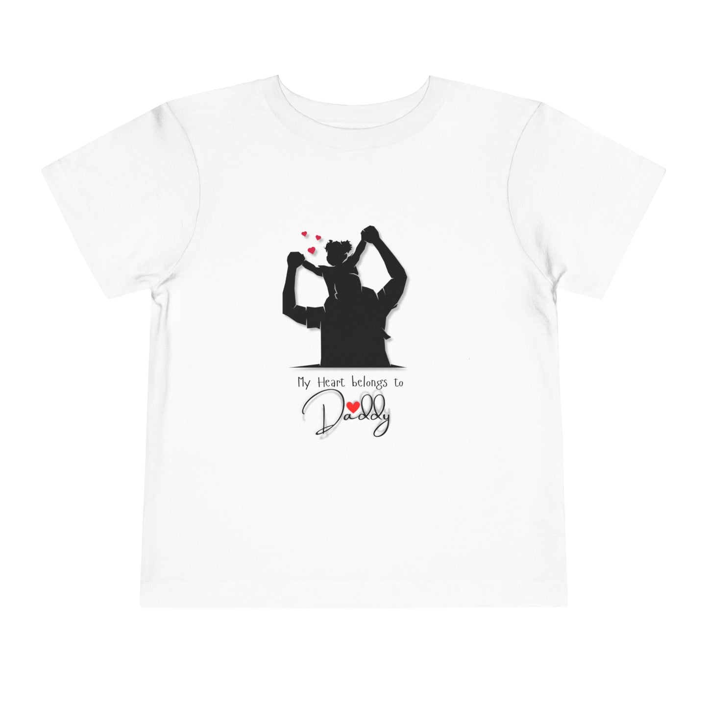 My Heart Belongs To Daddy Toddler Short Sleeve Tee