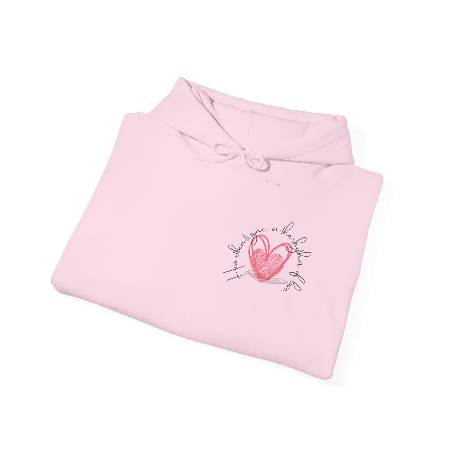 Heartbeats Sync In The Rhythm Of Love Hooded Sweatshirt