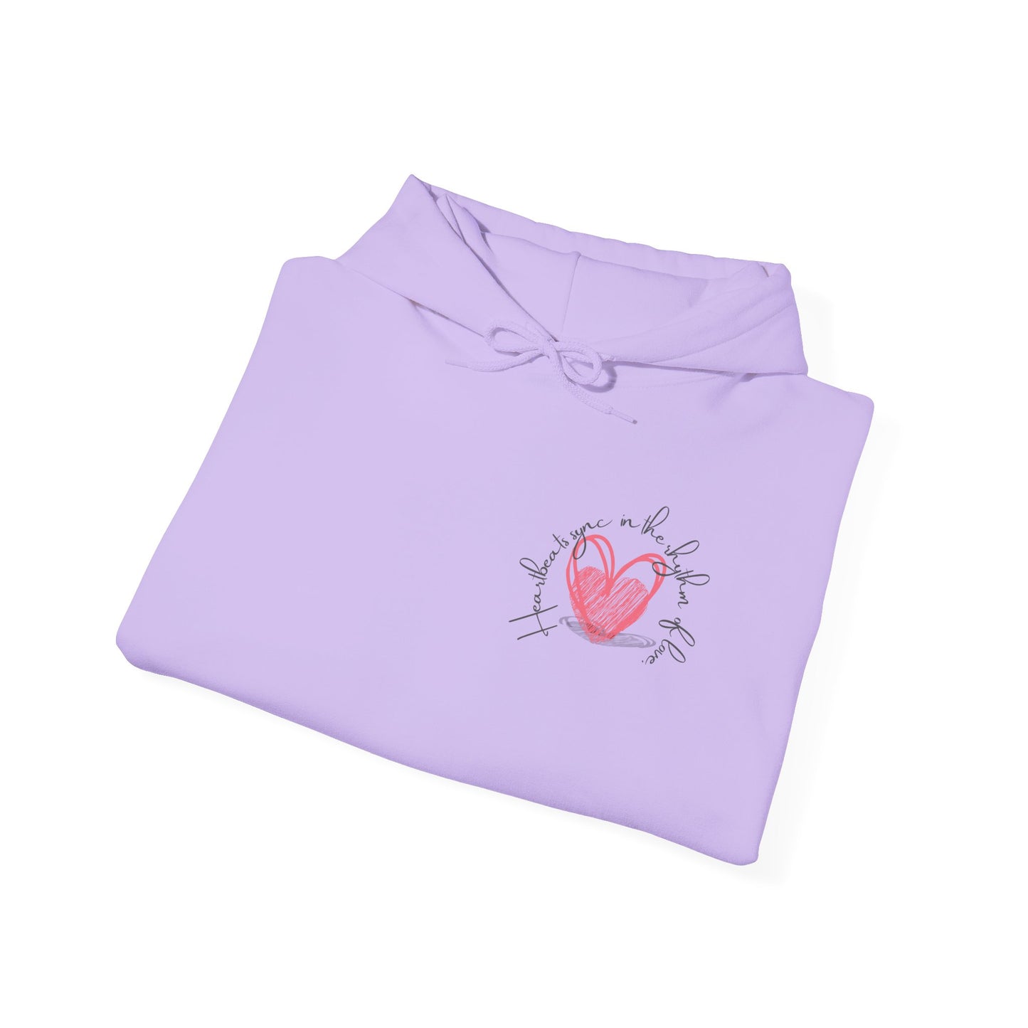 Heartbeats Sync In The Rhythm Of Love Hooded Sweatshirt