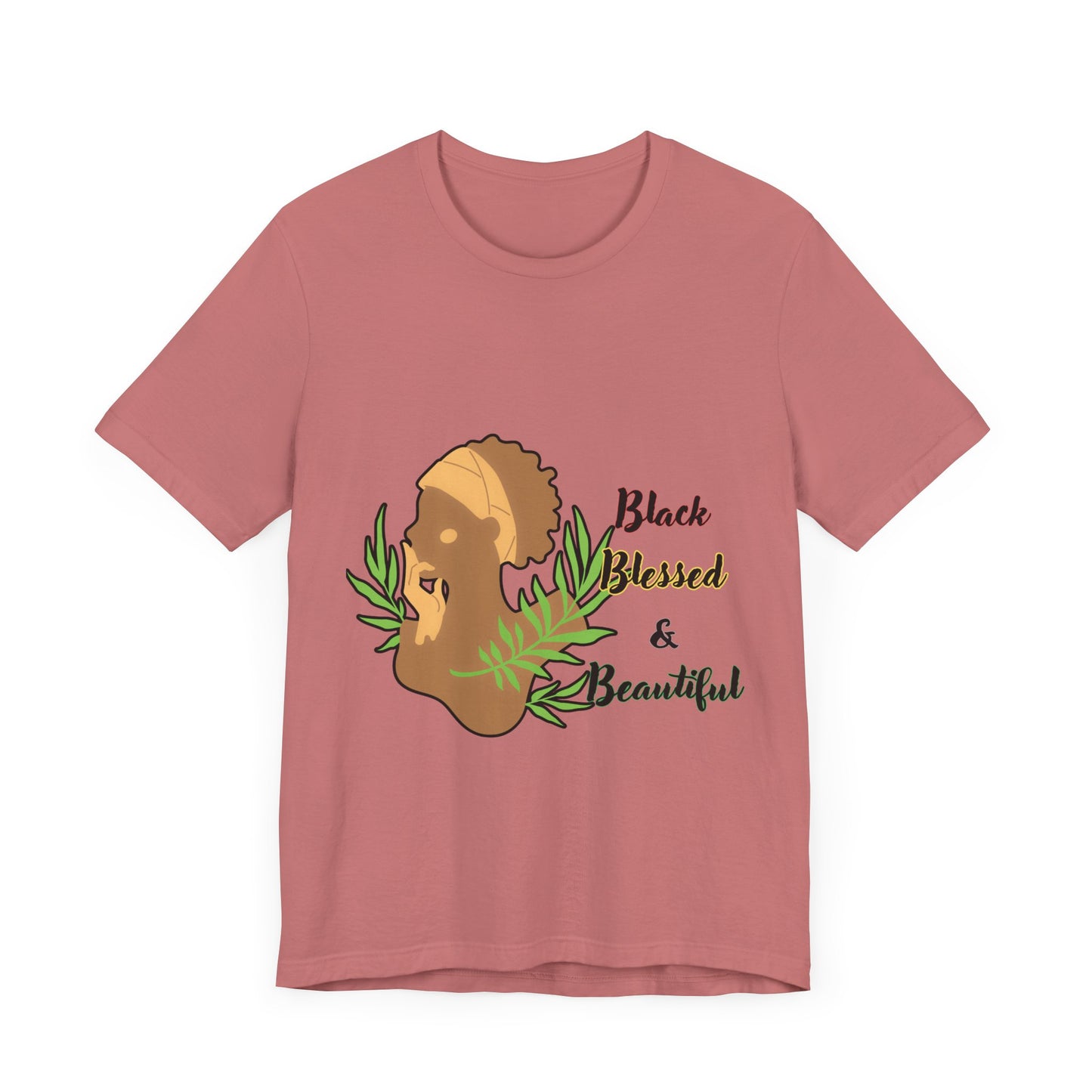 Black Blessed and Beautiful Short Sleeve Tee
