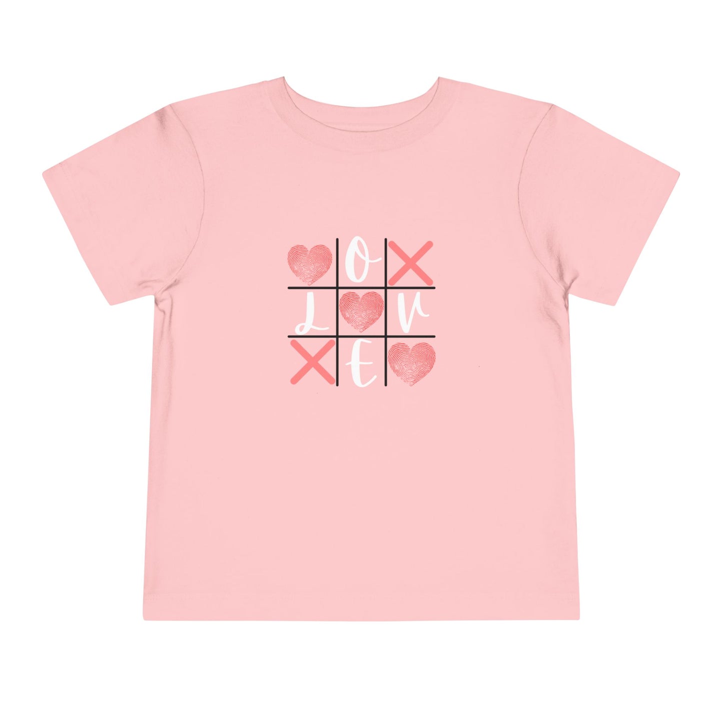 Tic Tac Toe Love Toddler Short Sleeve Tee