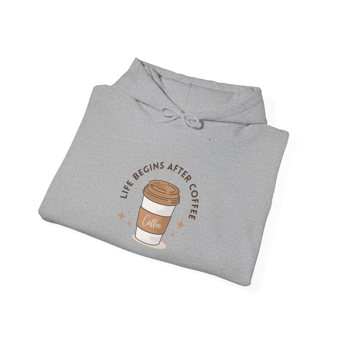 Life Begins After Coffee Hooded Sweatshirt