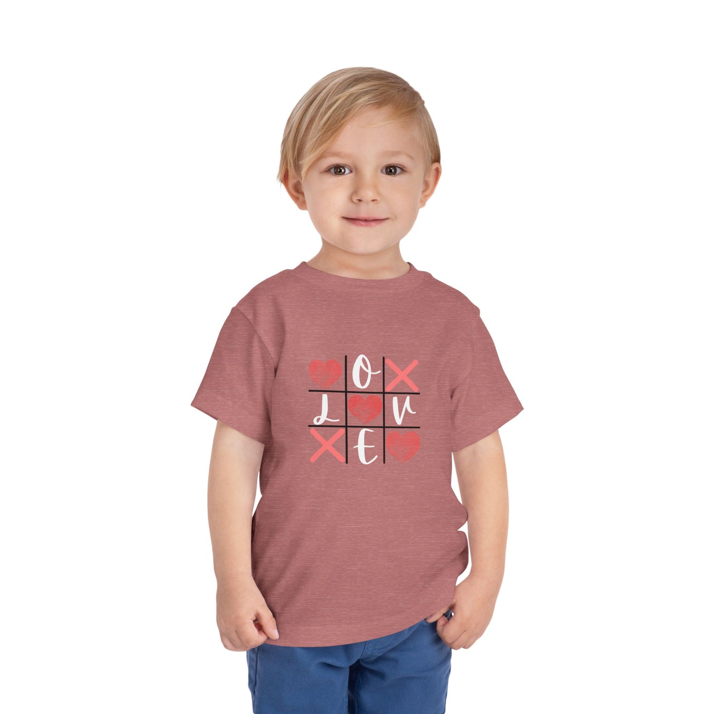 Tic Tac Toe Love Toddler Short Sleeve Tee