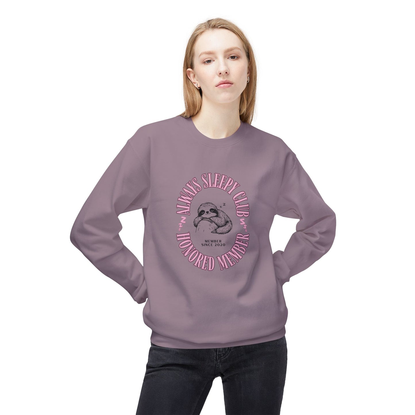 Always Sleepy Club Crewneck Sweatshirt