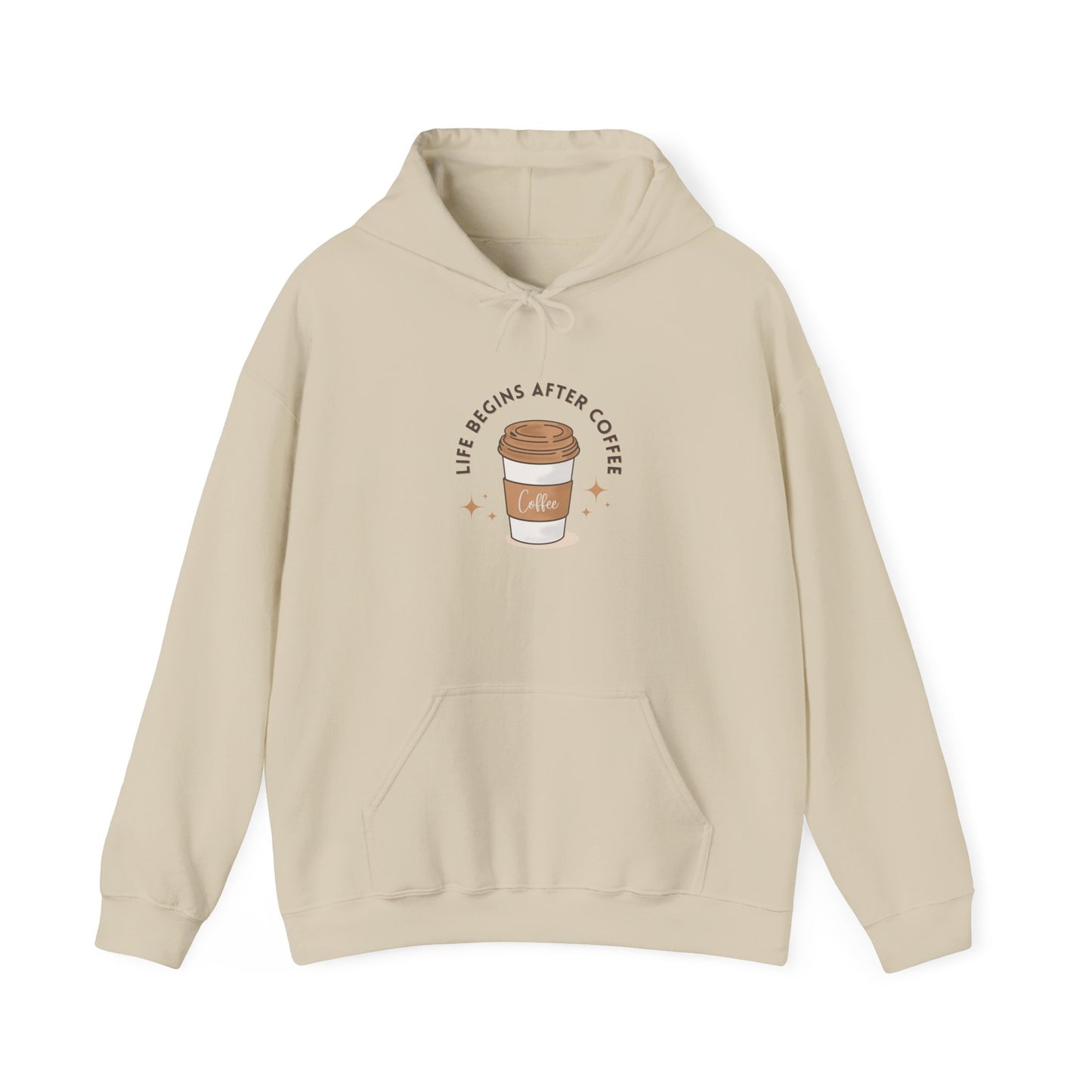 Life Begins After Coffee Hooded Sweatshirt