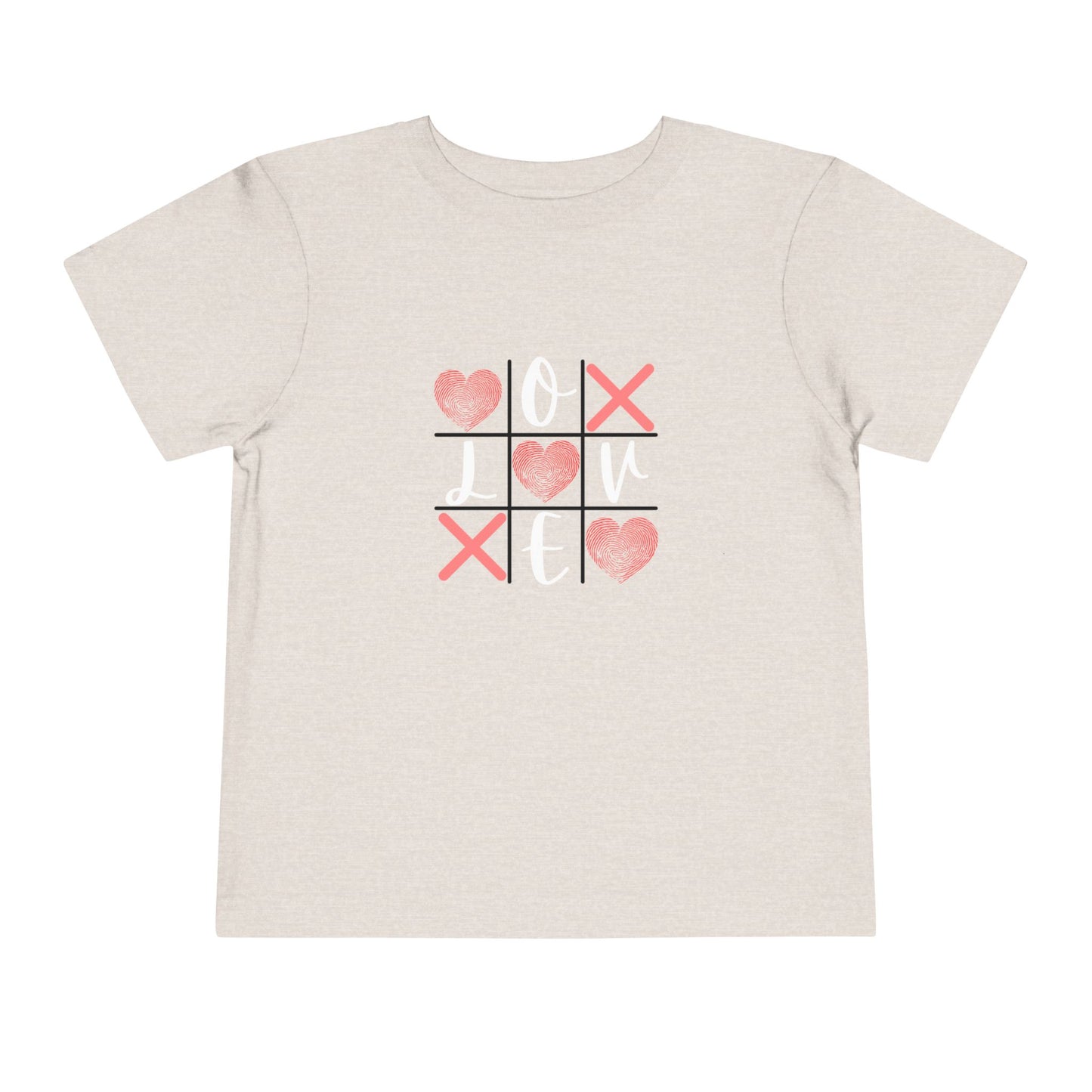 Tic Tac Toe Love Toddler Short Sleeve Tee