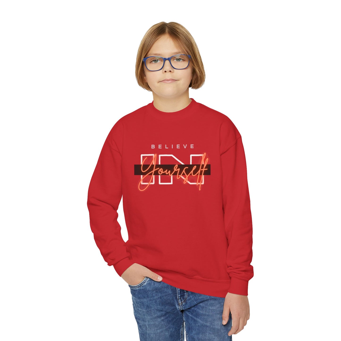 Believe In Yourself Youth Crewneck Sweatshirt