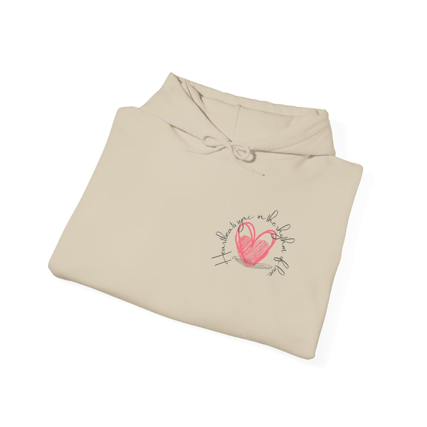 Heartbeats Sync In The Rhythm Of Love Hooded Sweatshirt