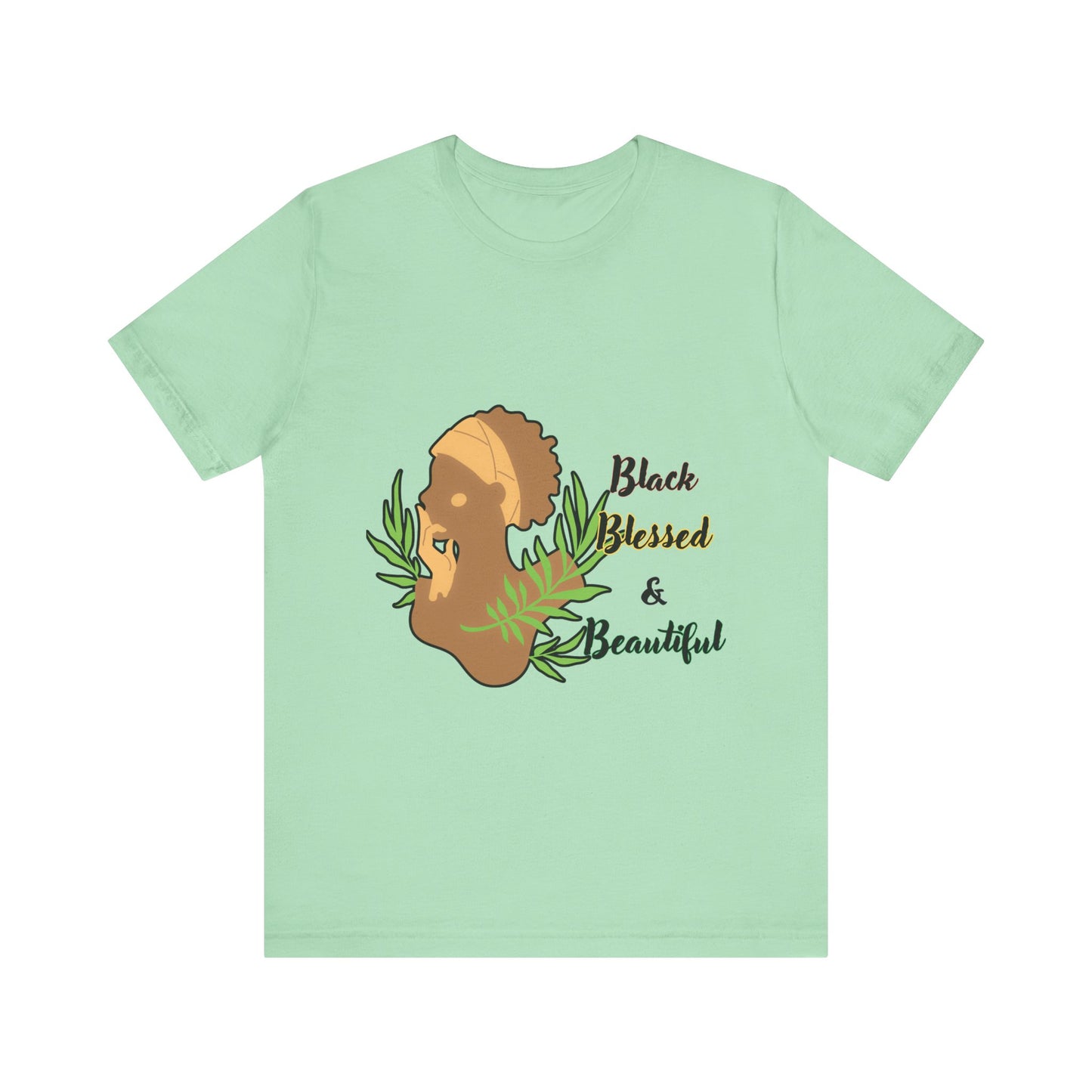 Black Blessed and Beautiful Short Sleeve Tee