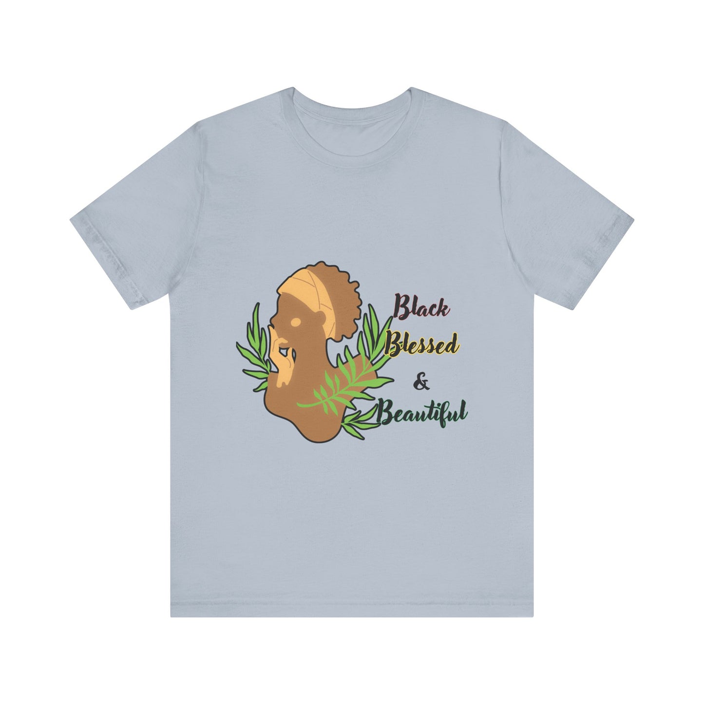 Black Blessed and Beautiful Short Sleeve Tee