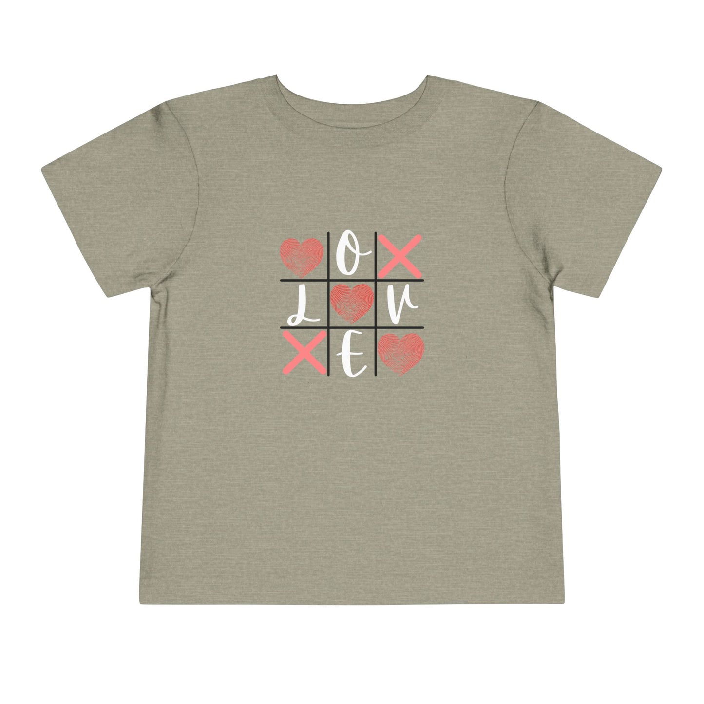 Tic Tac Toe Love Toddler Short Sleeve Tee