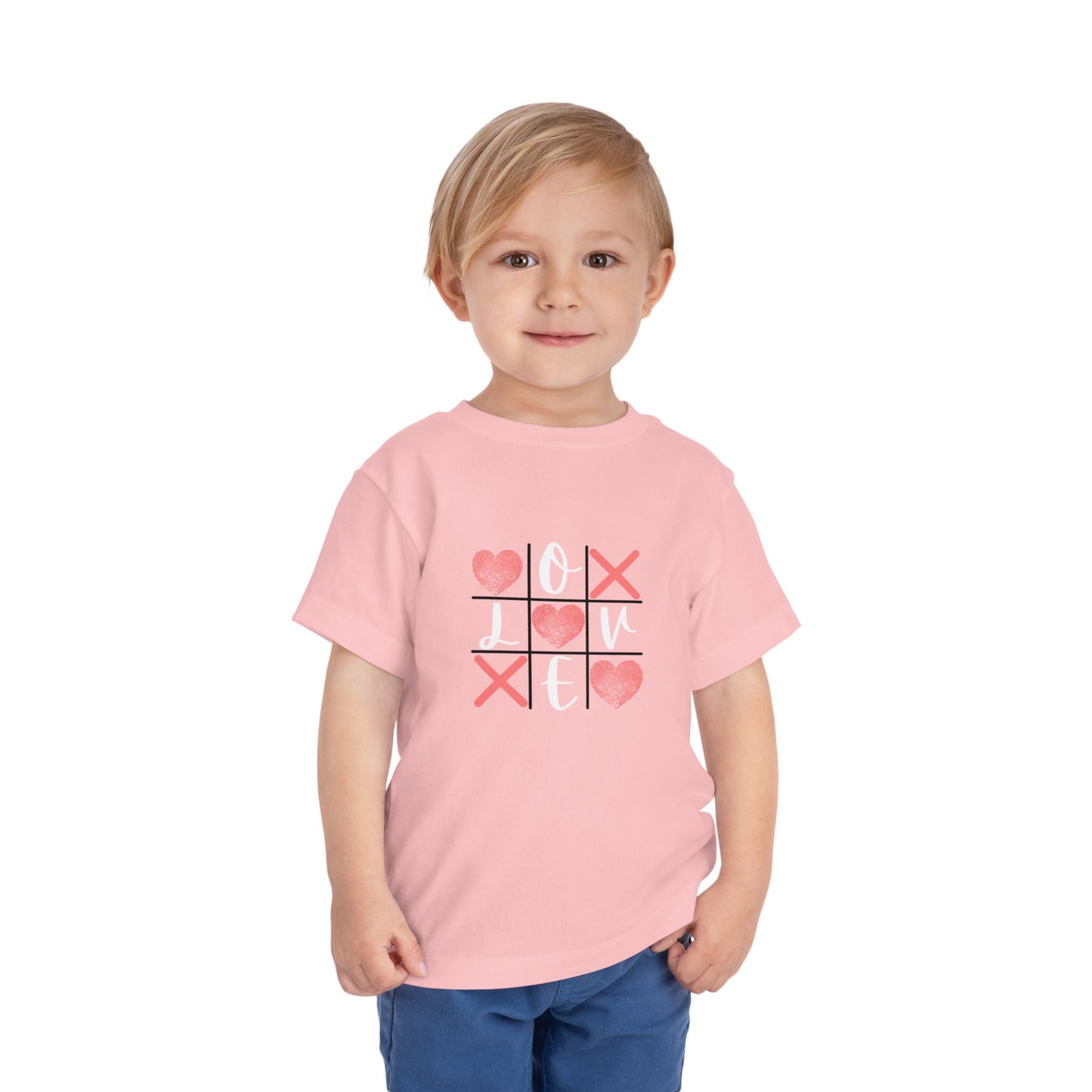 Tic Tac Toe Love Toddler Short Sleeve Tee