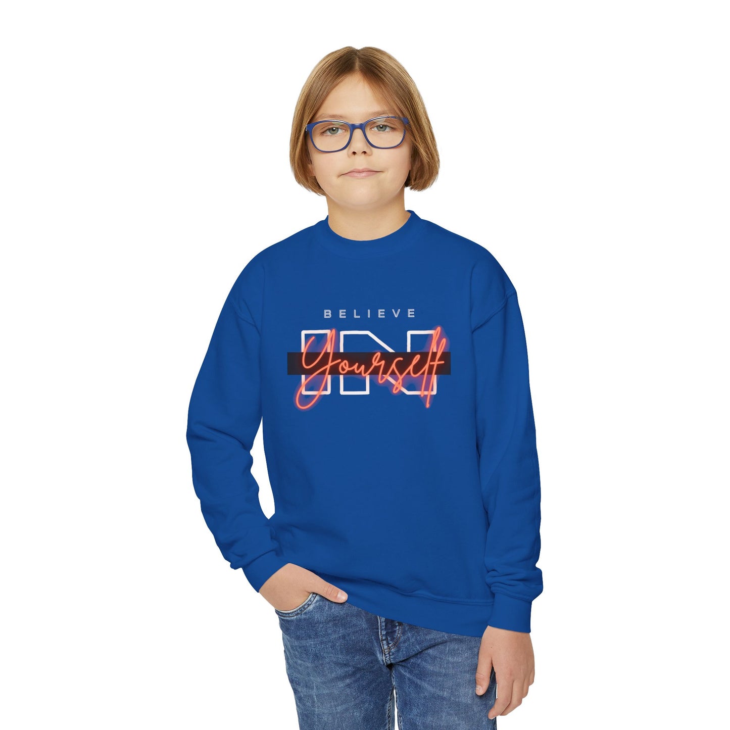 Believe In Yourself Youth Crewneck Sweatshirt
