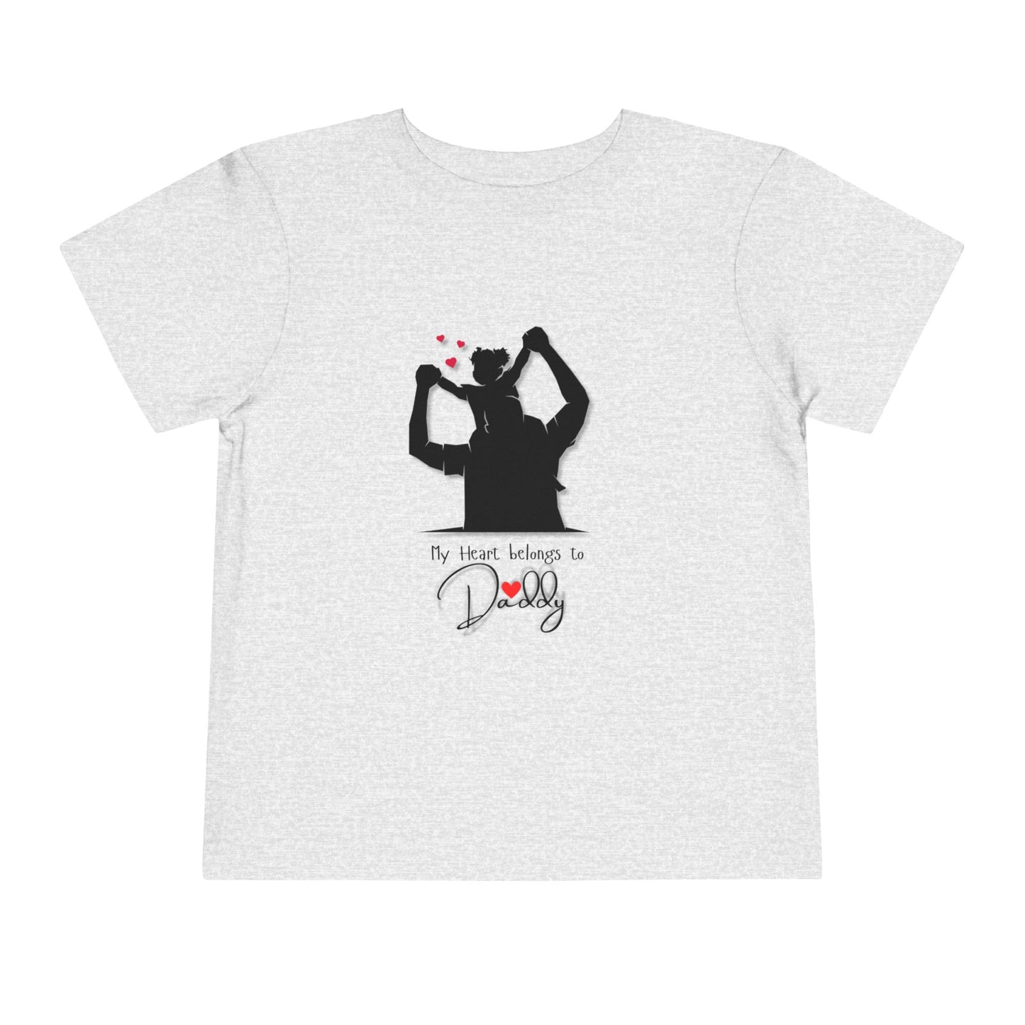 My Heart Belongs To Daddy Toddler Short Sleeve Tee