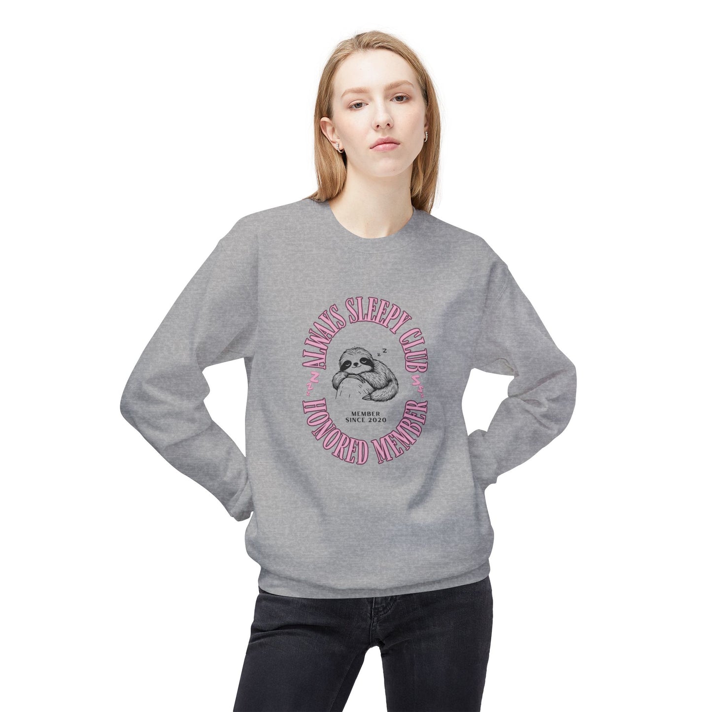 Always Sleepy Club Crewneck Sweatshirt