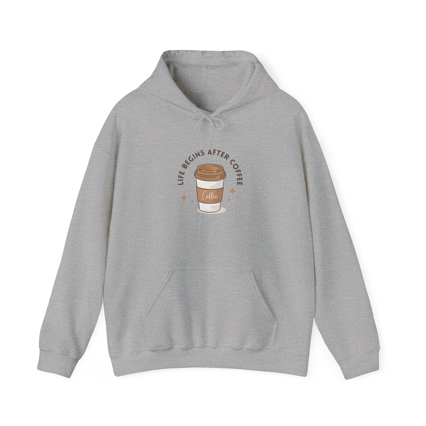 Life Begins After Coffee Hooded Sweatshirt