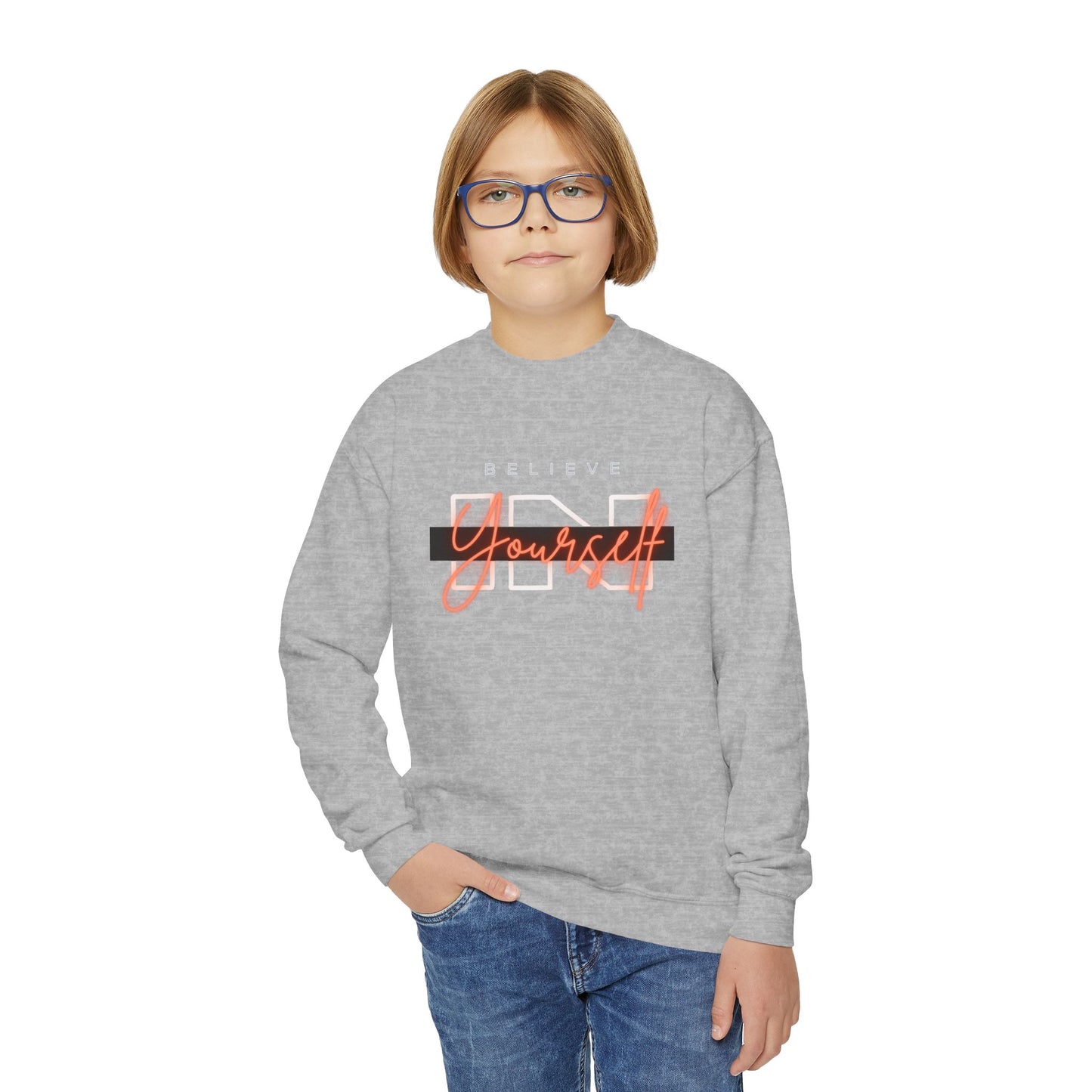 Believe In Yourself Youth Crewneck Sweatshirt