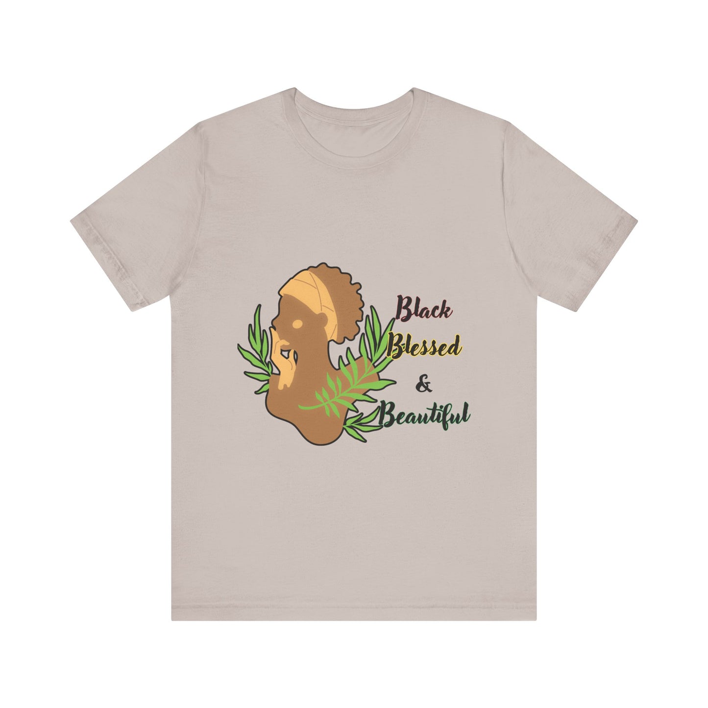 Black Blessed and Beautiful Short Sleeve Tee