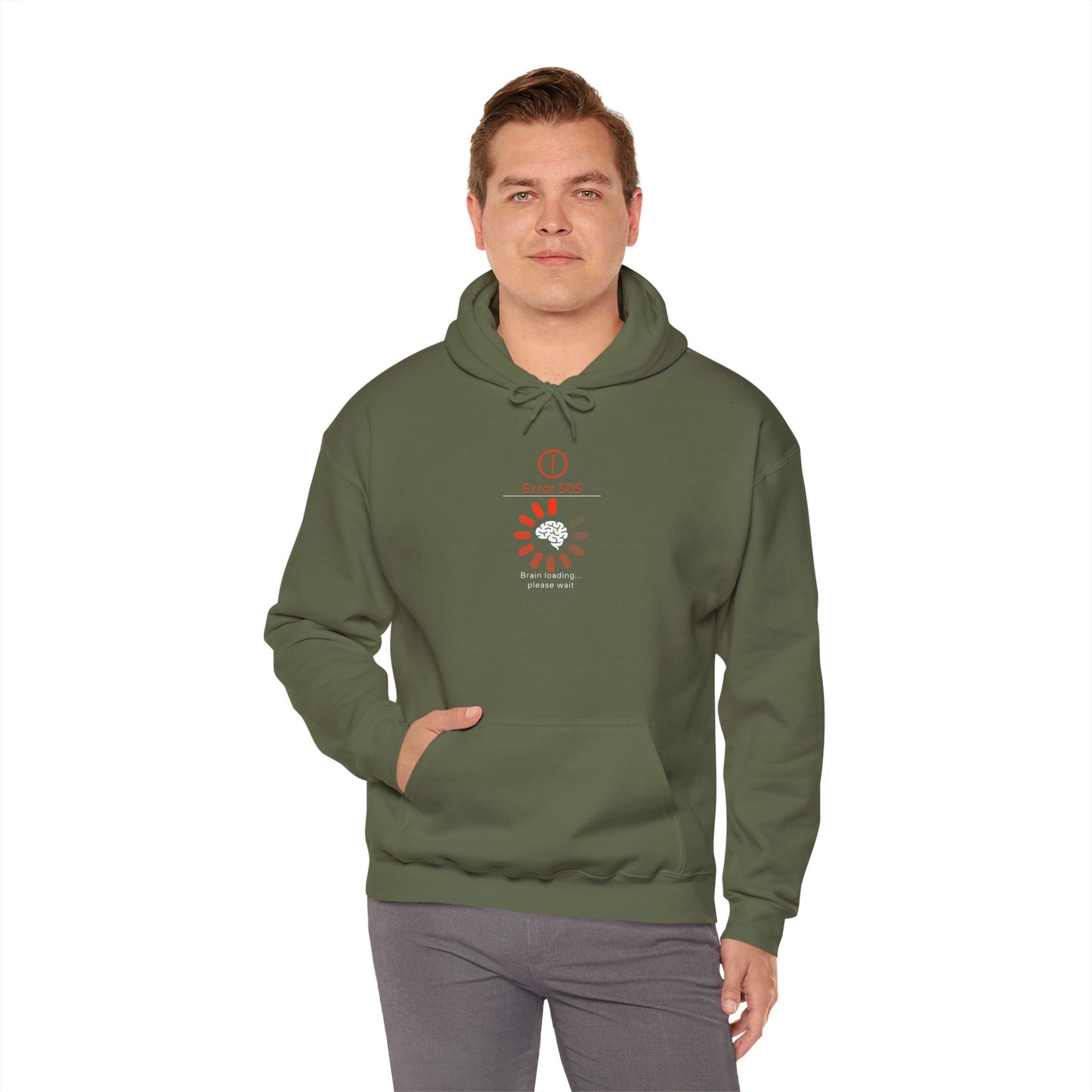 Brain Loading Please Wait Hooded Sweatshirt