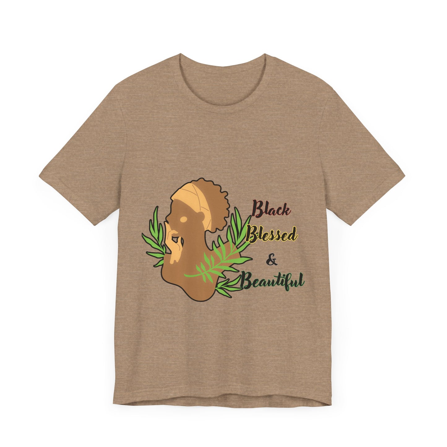 Black Blessed and Beautiful Short Sleeve Tee