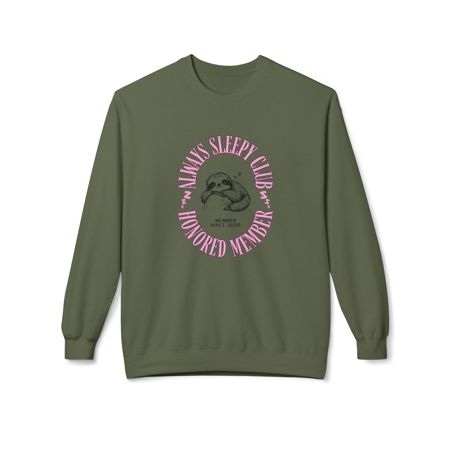 Always Sleepy Club Crewneck Sweatshirt
