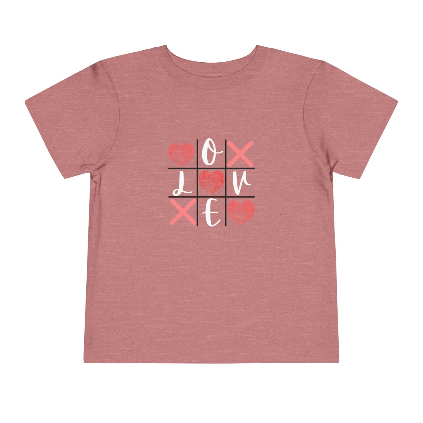 Tic Tac Toe Love Toddler Short Sleeve Tee