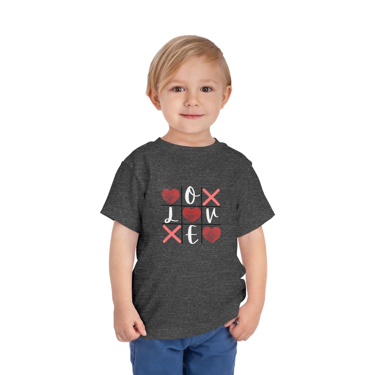 Tic Tac Toe Love Toddler Short Sleeve Tee