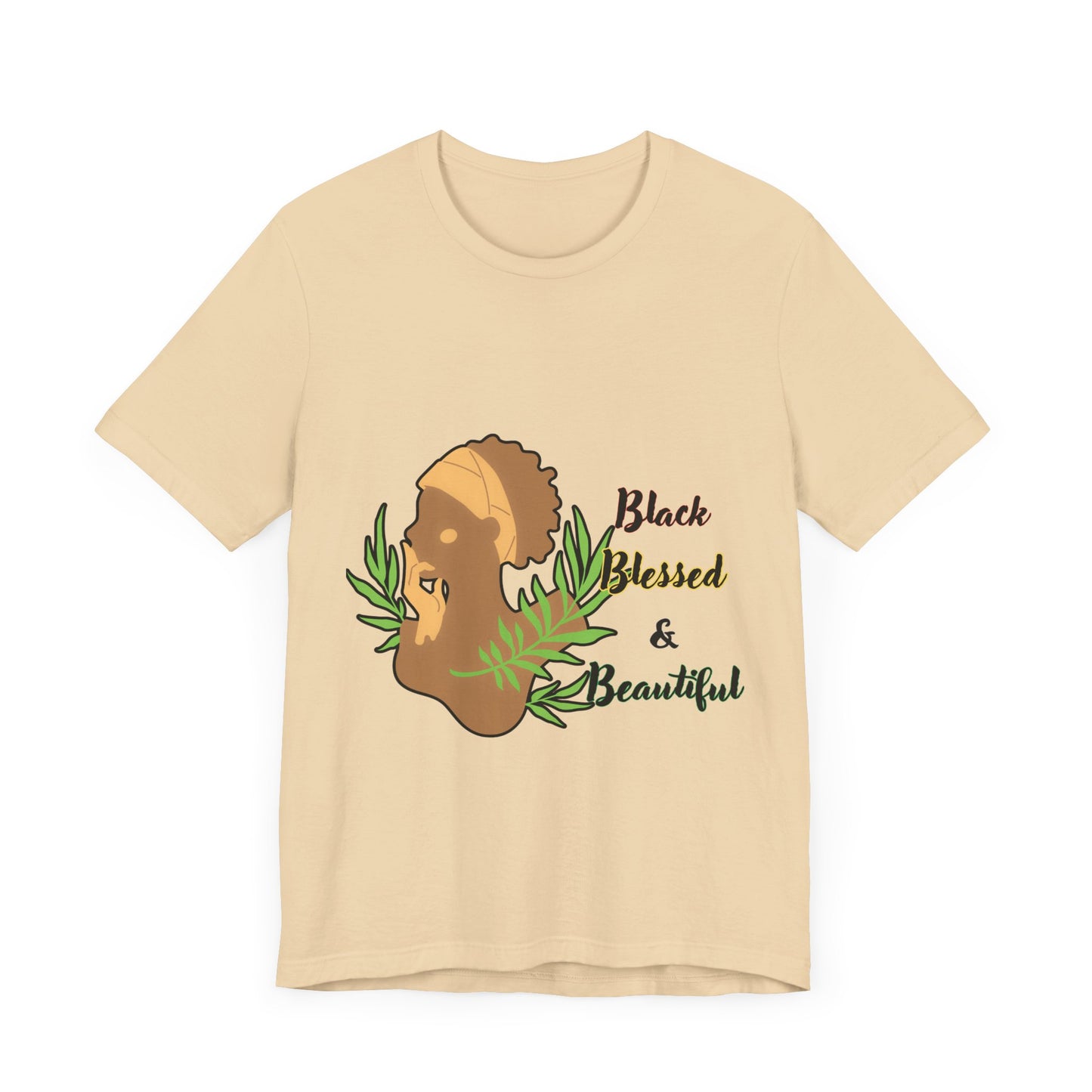 Black Blessed and Beautiful Short Sleeve Tee