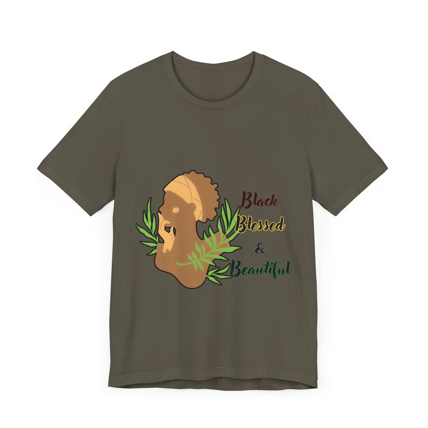 Black Blessed and Beautiful Short Sleeve Tee