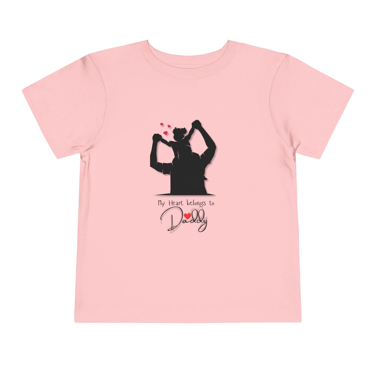 My Heart Belongs To Daddy Toddler Short Sleeve Tee