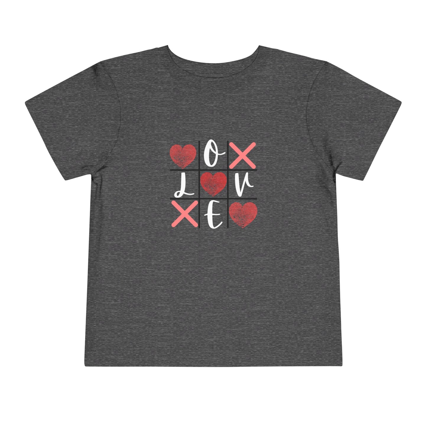 Tic Tac Toe Love Toddler Short Sleeve Tee