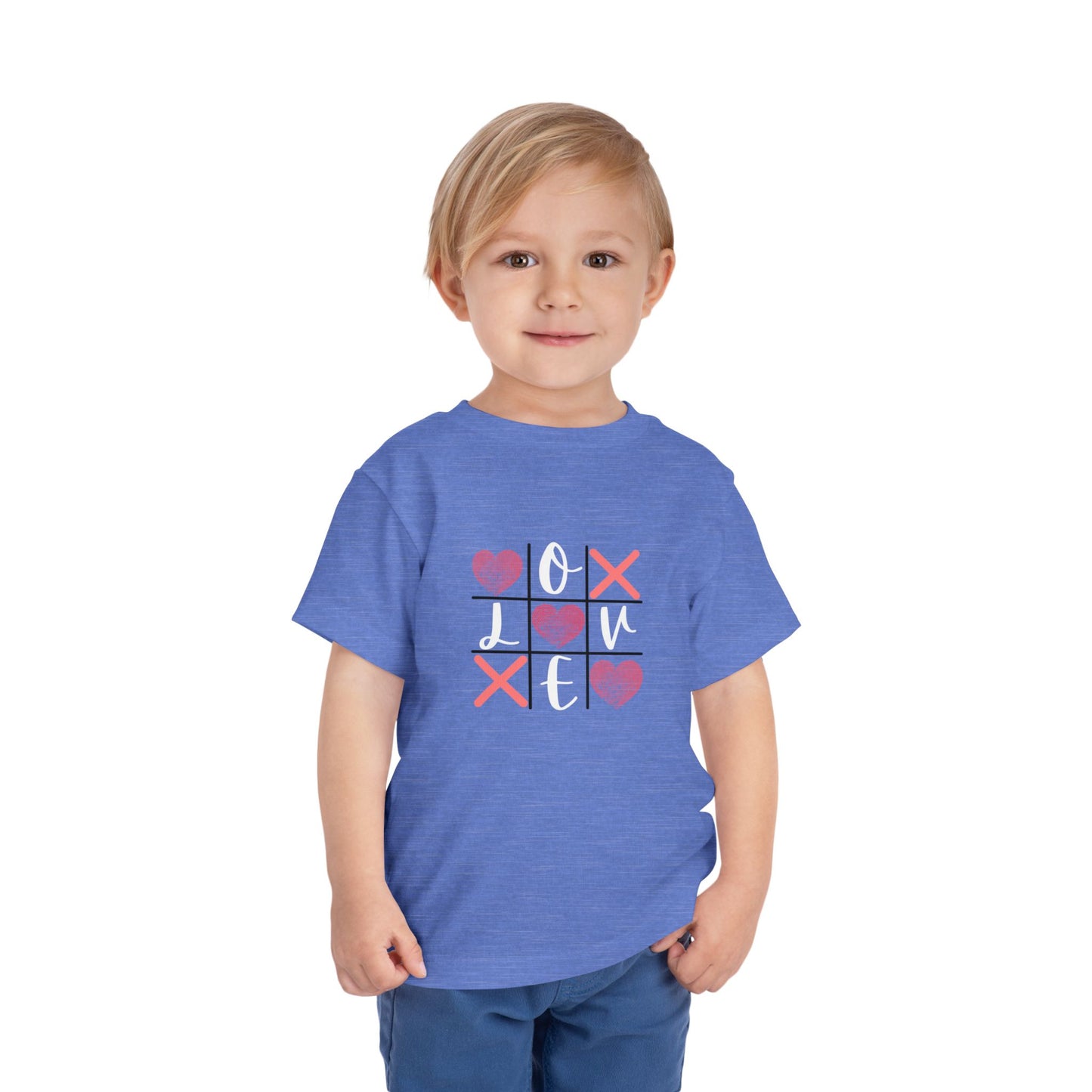 Tic Tac Toe Love Toddler Short Sleeve Tee