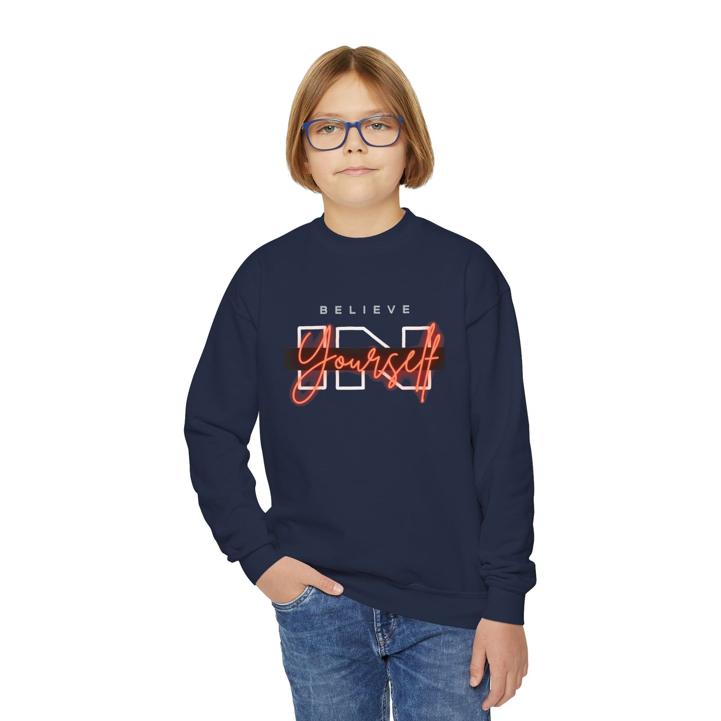 Believe In Yourself Youth Crewneck Sweatshirt
