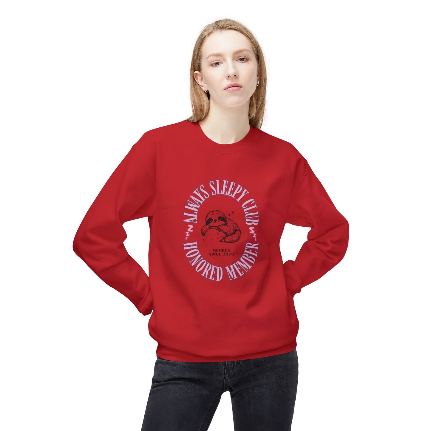 Always Sleepy Club Crewneck Sweatshirt