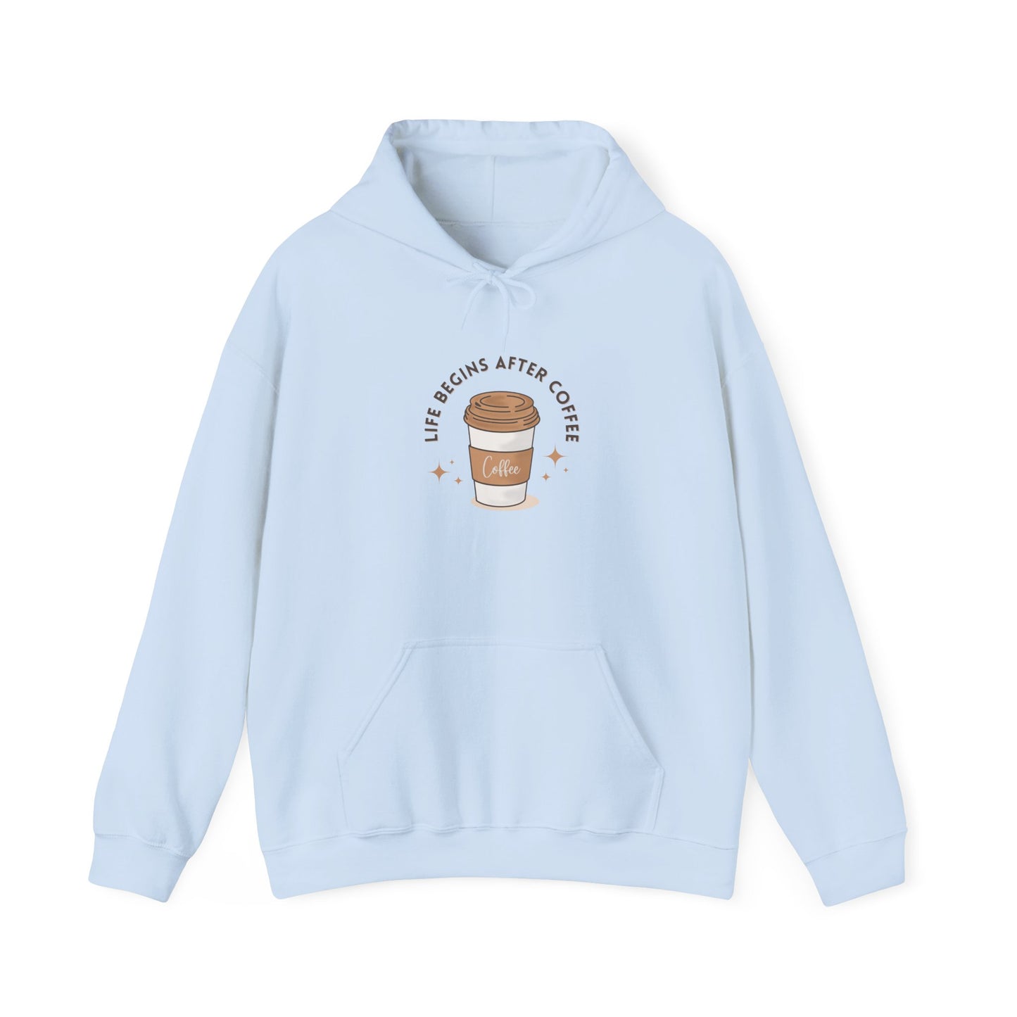 Life Begins After Coffee Hooded Sweatshirt
