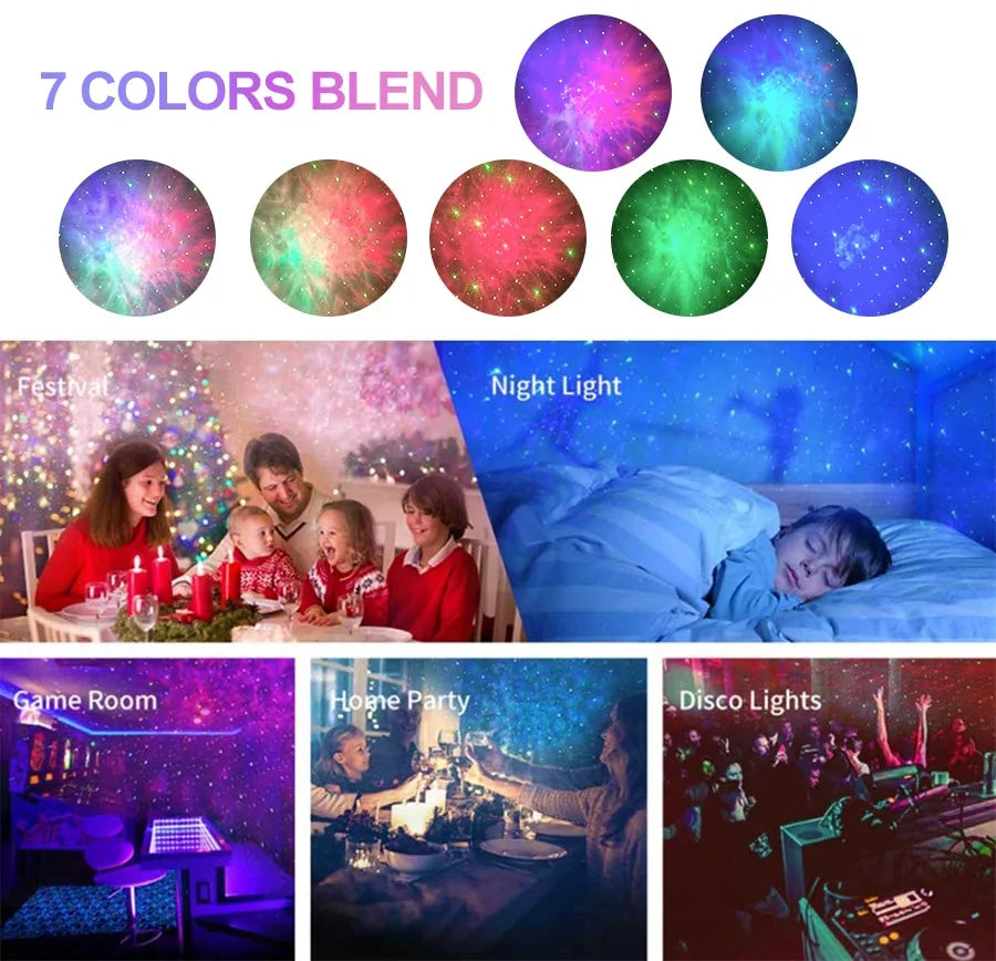 Mini Projector with LED Night Light