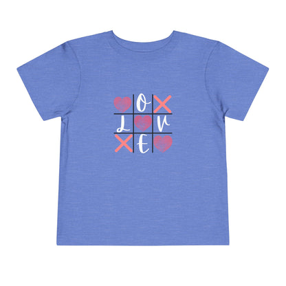 Tic Tac Toe Love Toddler Short Sleeve Tee